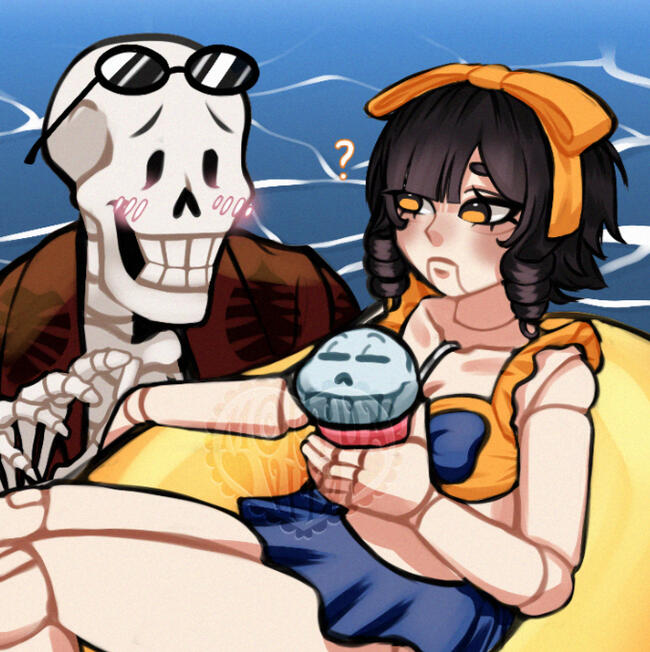 flat color sketch: